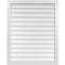 Ekena Millwork Vertical Surface Mount PVC Gable Vnt: Non-Functional, w/2"W x 1-1/2"H, Brickmould Frame, 32"W x 40"H GVPVE32X4002SN - alternate 1